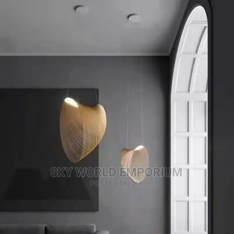 Modern Wood Ring Chandelier