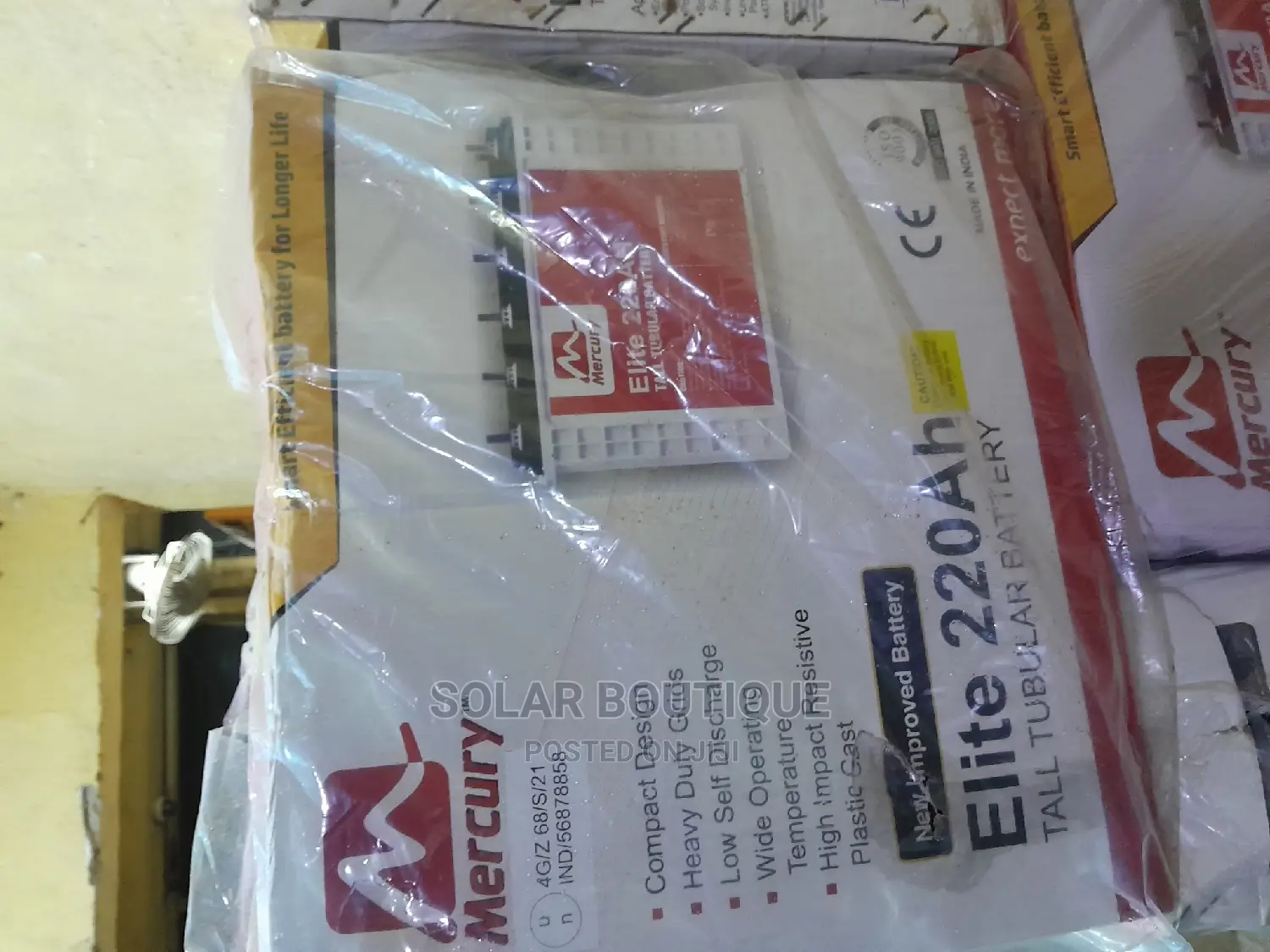 220ah Mercury Tubular Battery
