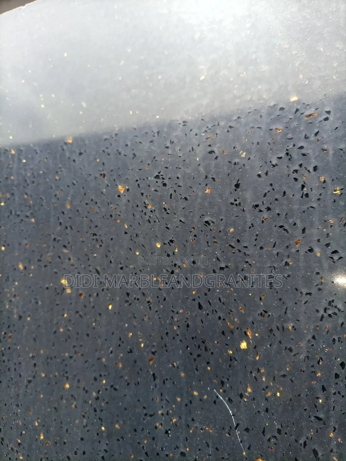 Black Quartz (Spotted Gold)For Kitchen Marble Tops.