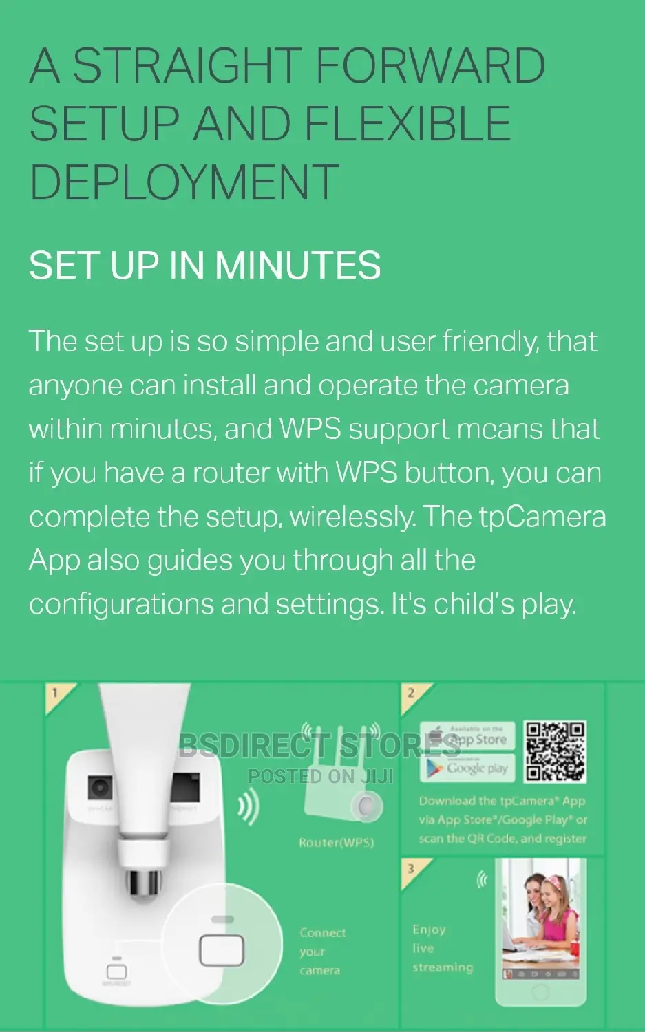 TP-LINK NC200 Wifi Cloud Security Camera. Home, Office,Store