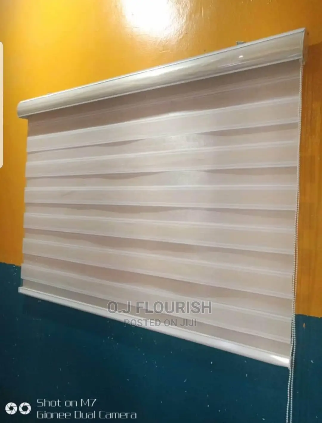 White Day and Night Window Blinds
