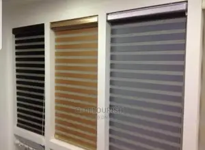 White Day and Night Window Blinds