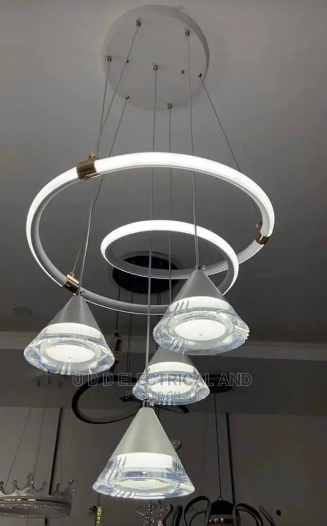 Modem Drop Chandelier 5in1 LED Lights 3colors Very Bright