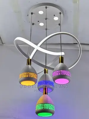 Modem Drop Chandelier 5in1 LED Lights 3colors Very Bright