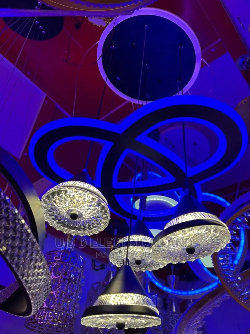 Modem Drop Chandelier 5in1 LED Lights 3colors Very Bright