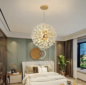 Modern Crystal Chandelier Gold LED Lighting Decoration