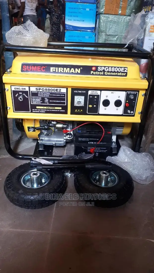 Brand New Sumec Fireman(Spg8800e2)6.5kva Generator✓Copper✓