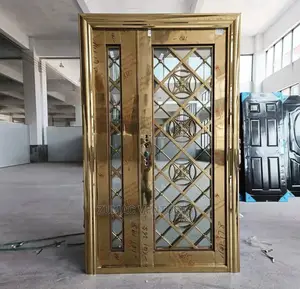 Gold Ring Glass Door