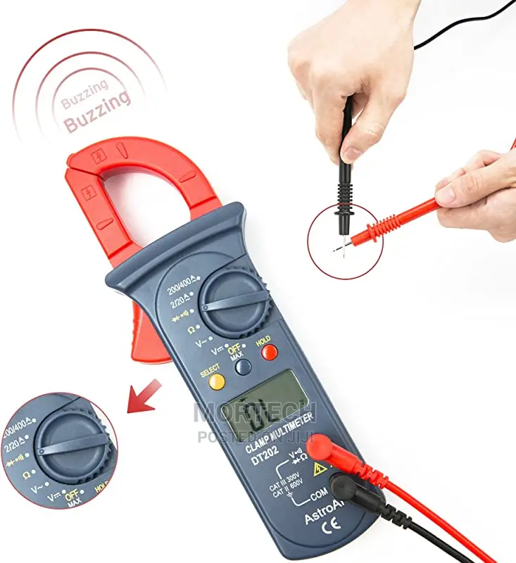 Astroai 2000 Counts Digital Clamp Meter, Model DT202