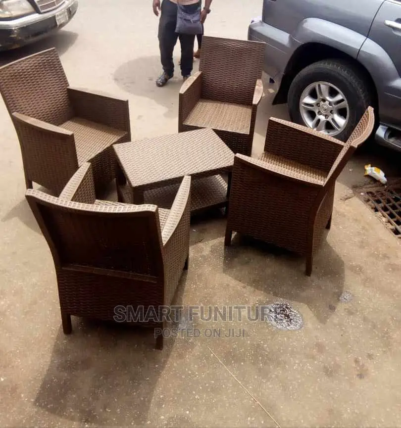 High Quality Black Horse Plastic Chairs With Table in Ikeja Furniture