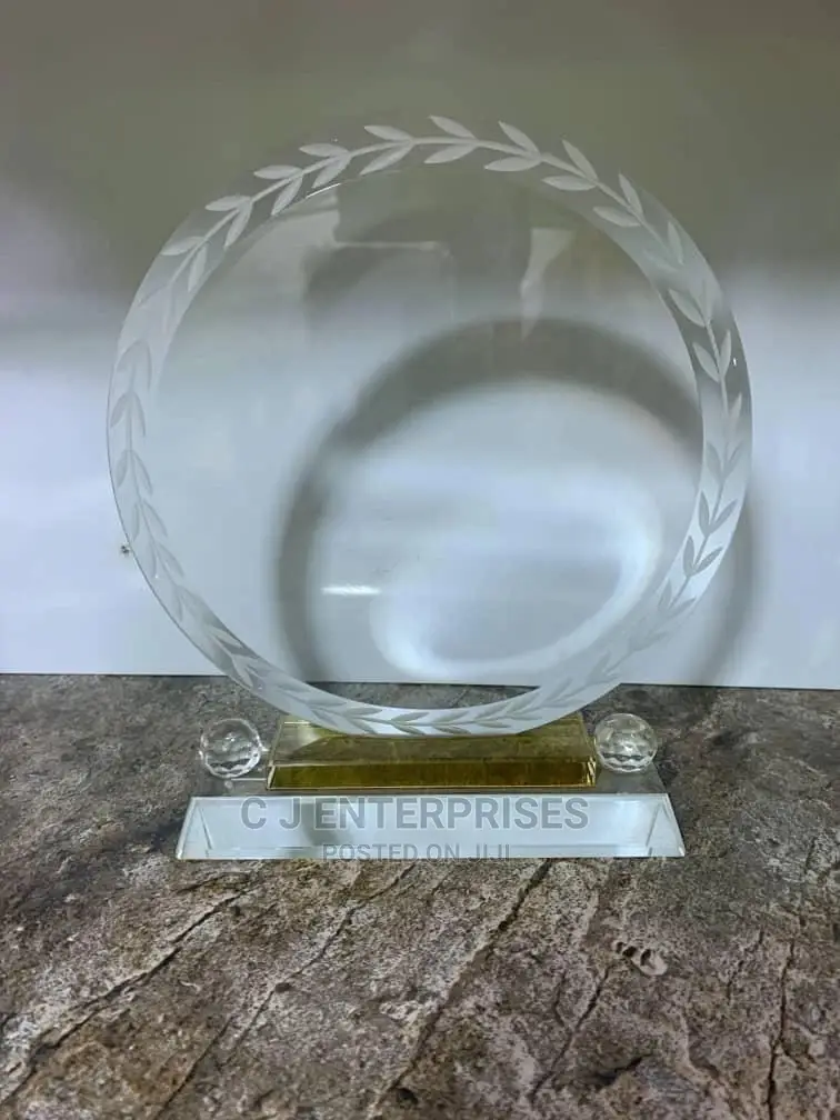 Glass Award Plaque D6