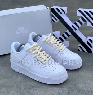 Original Nike Airforce 1 Chunky White Lace Sneakers