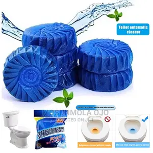 10pcs Blue Automatic Toilet Cleaner Stain Remover Tablet