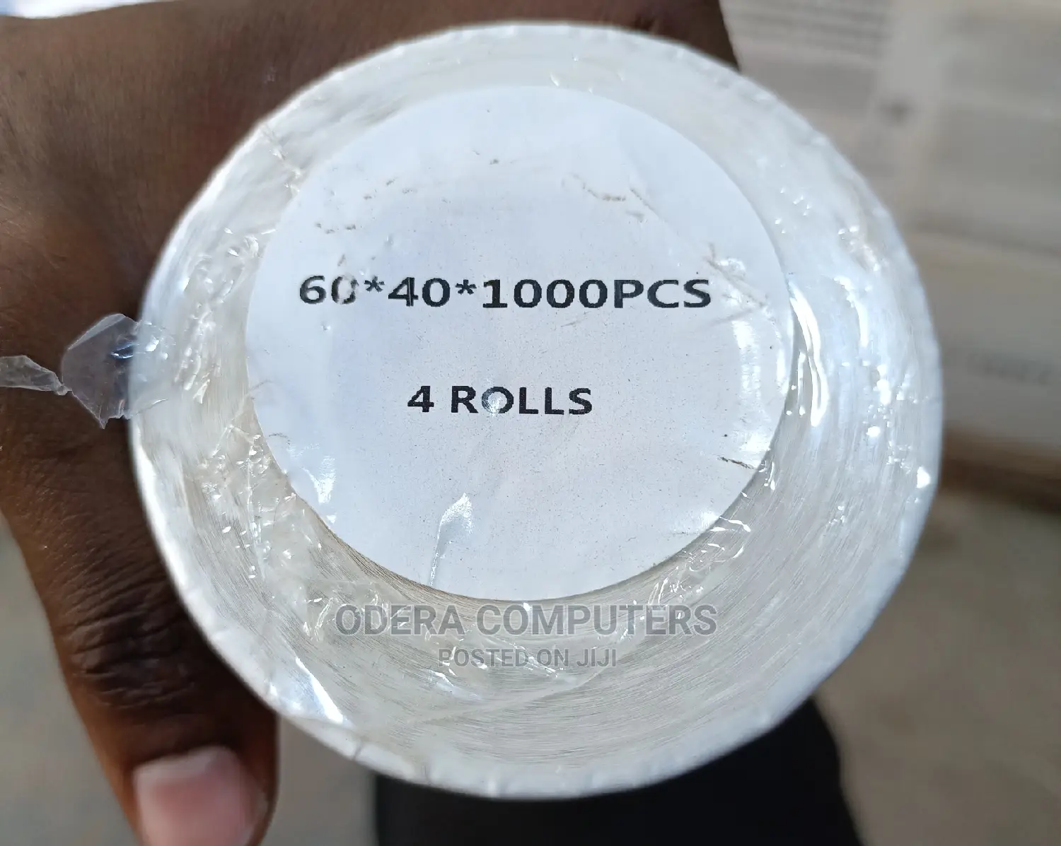 60*40*1000pcs 4rolls Barcode Paper