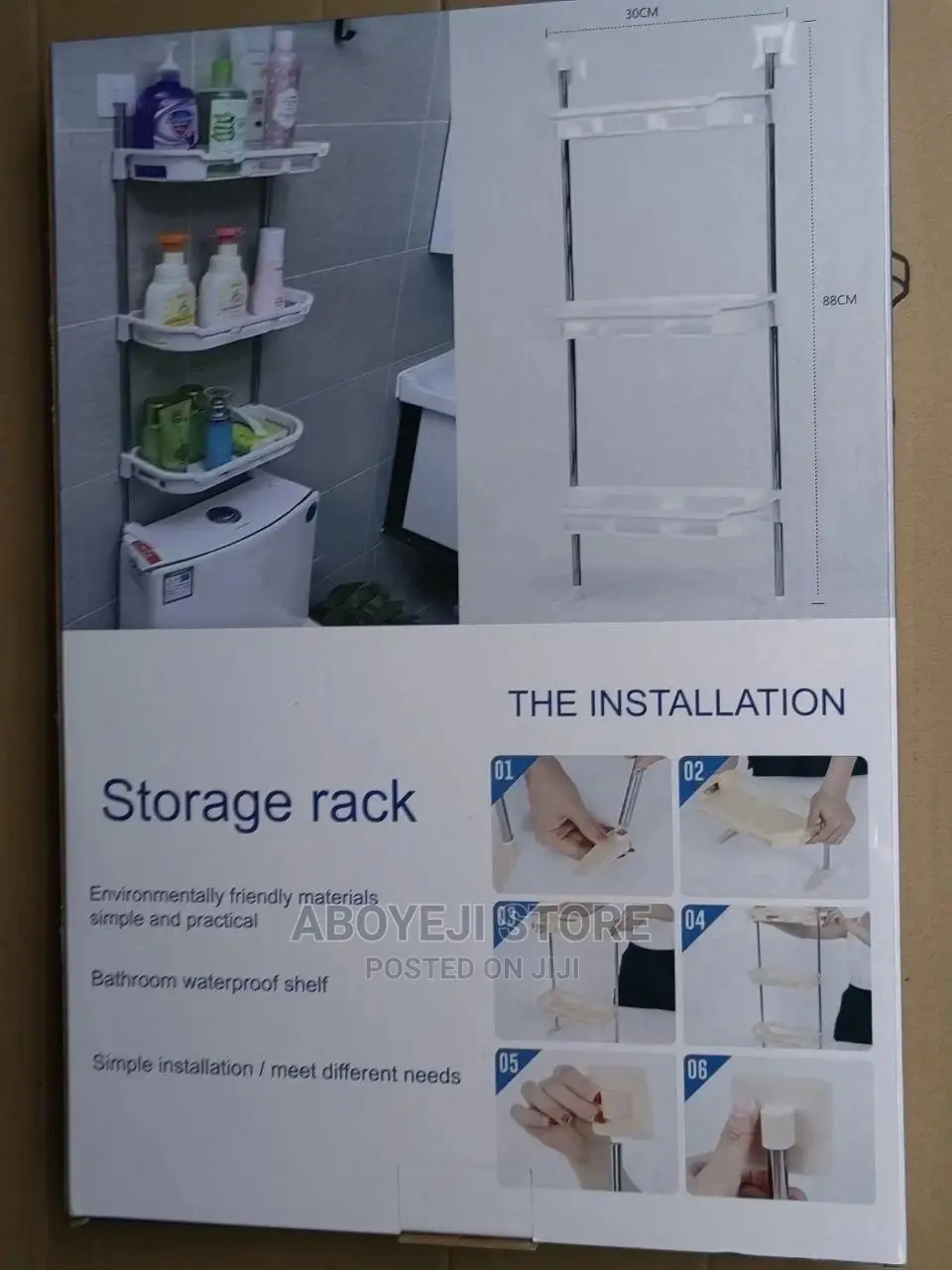 Wall Storage Rack Bathroom Shelf