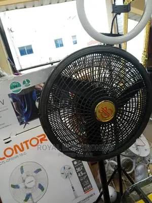 Authentic BB 18-Inch Standing Fan Black
