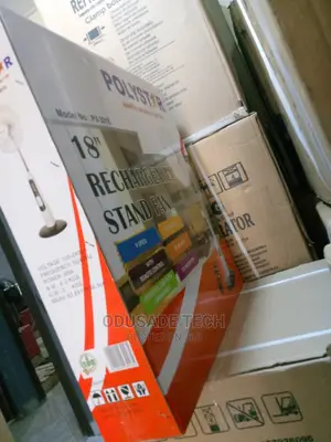 Polystar Pv-3018 Rechargeable Stand Fan With Dc 5v Output