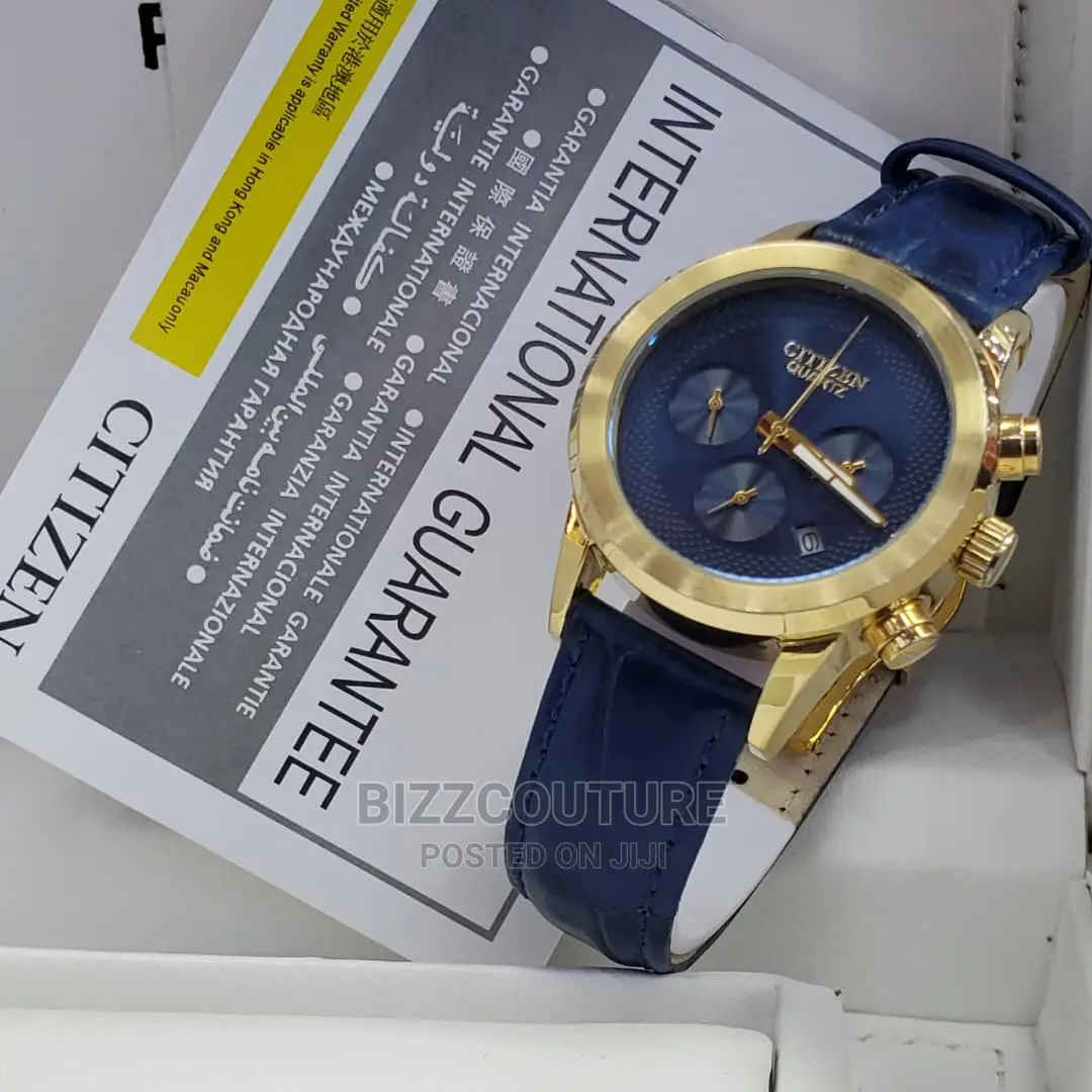Original CITIZEN Leather Strap Watch Available in Store