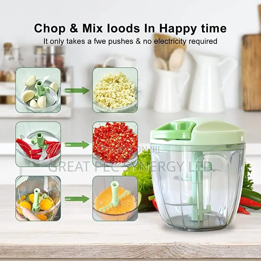 Spin and Speedy Chopper - Food Processor (5 Blades)