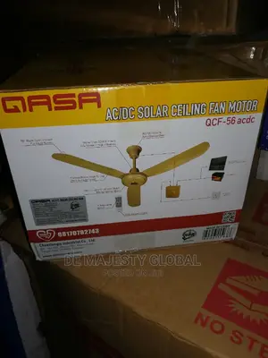 Qasa 56inches Solar Ceiling Fan With Remote