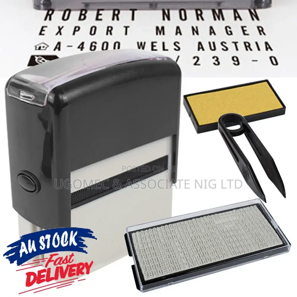 Solid Rubber Stamp Kit DIY Personalized Customized