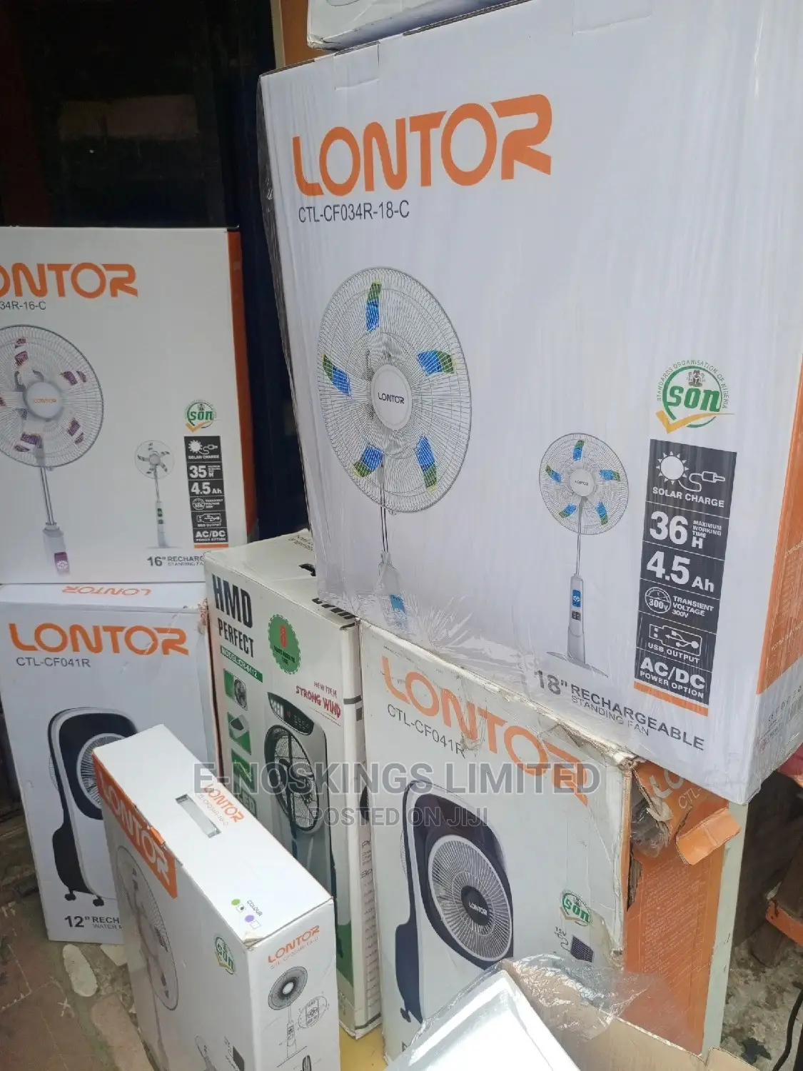 Lontor 18 Rechargeable Fan