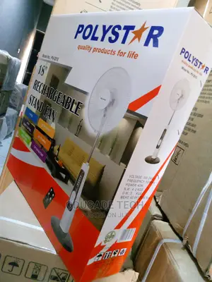 Polystar 18'' Speed Rechargeable Stand Fan