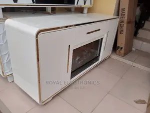 Imported TV Stand With Electric Fire Display