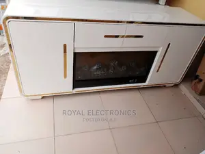 Very New Modern Imported TV Stand With Electric Fire Display