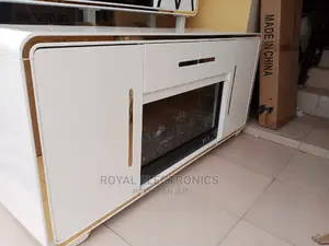 Very New Modern Imported TV Stand With Electric Fire Display