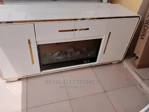 Top Quality Modern Imported TV Stand With Fire Display