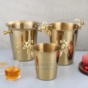 Gold Champagne Ice Bucket