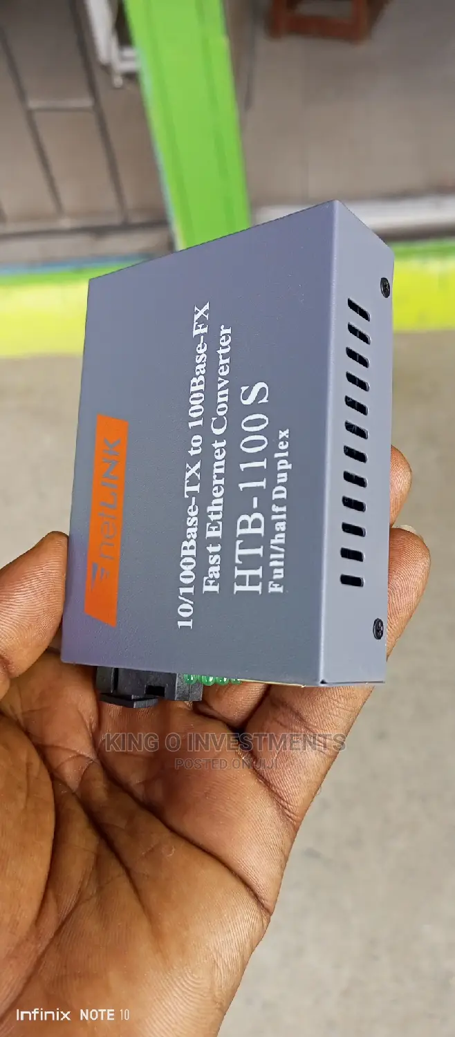 Netlink Optical Media Converter 10/100mbps RJ45 a and B