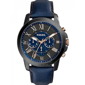 Original FOSSIL Blue Leather Strap Available in Store