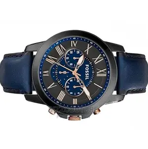 Original FOSSIL Blue Leather Strap Available in Store