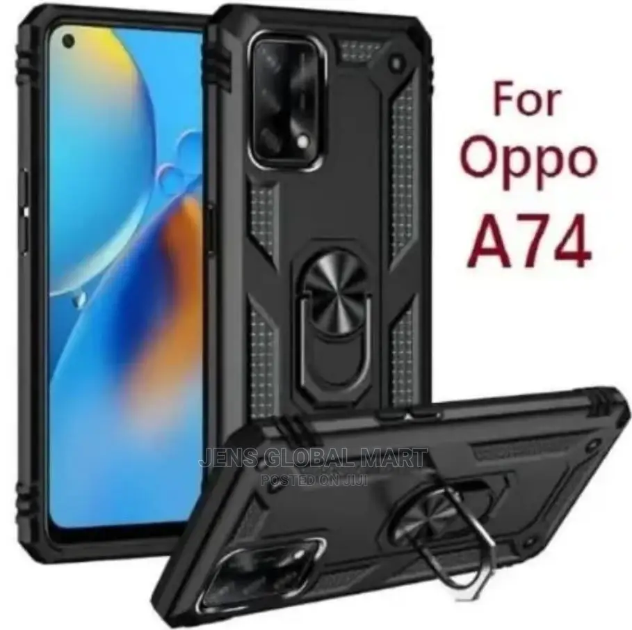 Armor Case Pouch With Magnetic Ring Holder for Oppo A74
