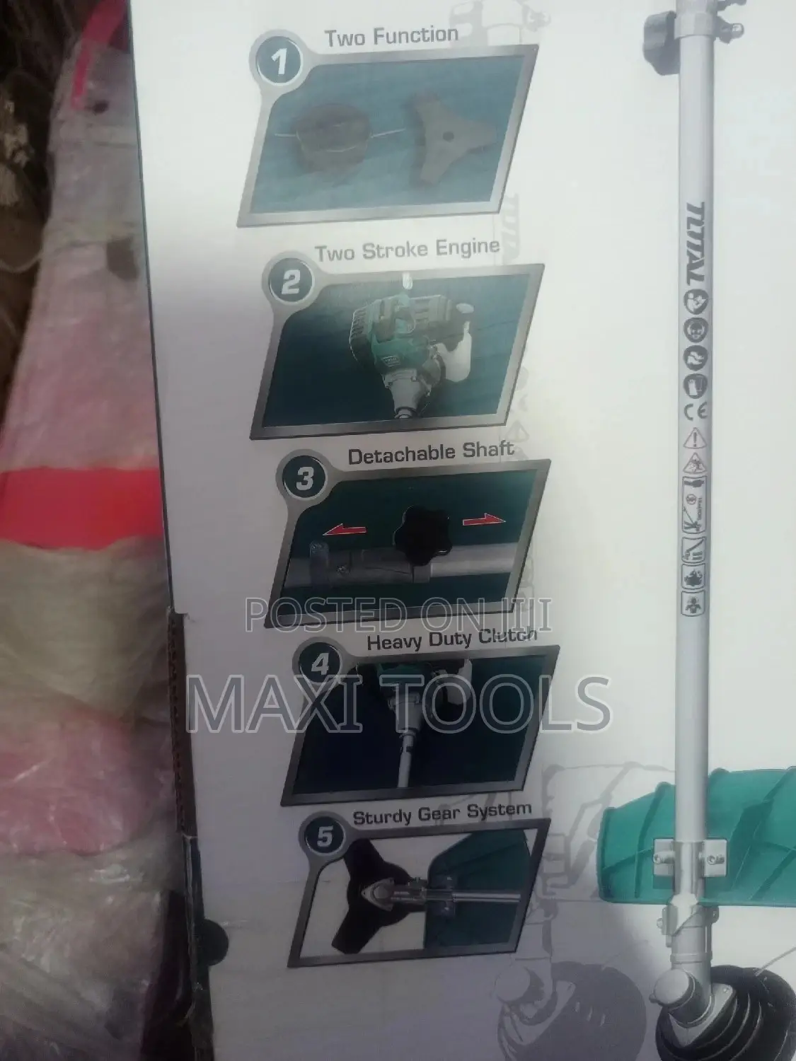 Total Gasoline Grass Trimmer And Bush Cutter