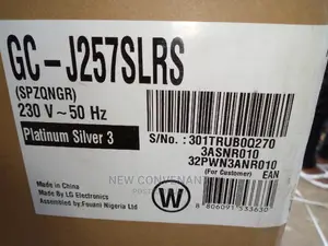 Original LG Refrigerator Side by Side Fridge and Freezer