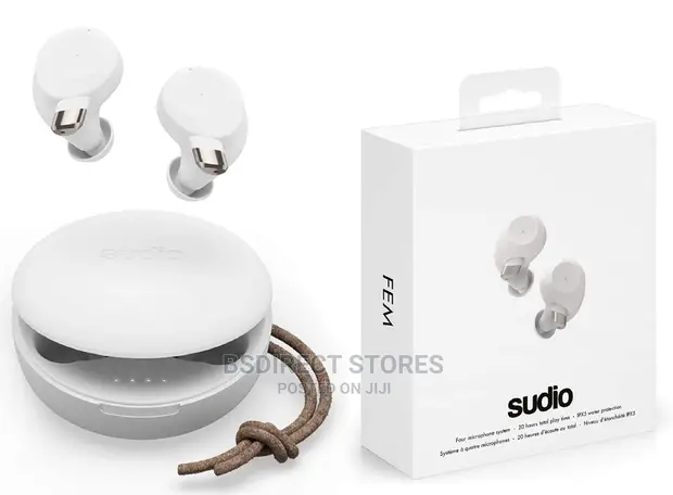 Sudio Fem White(スーディオフェムホワイト) Bluetooth Headphones Sudio Fem True Wireless Earbuds Sudio Fem