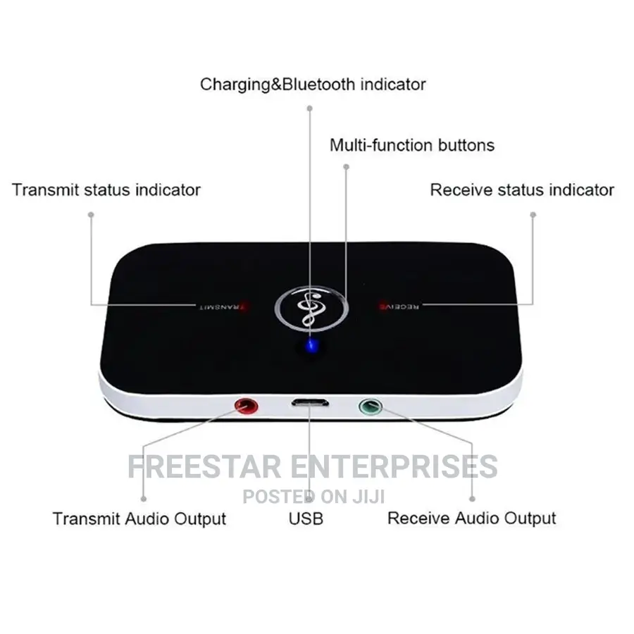 Bluetooth Audio Transmitter and Receiver. Wireless 2 in 1.