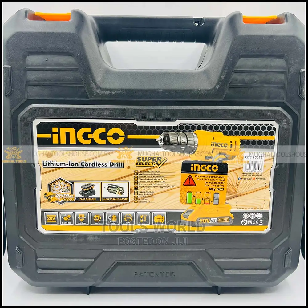 Ingco Lithium-Ion Cordless Drill 20v (1.5ah) X2