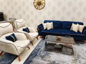 Luxury 7 Seater Living Room Fabric Sofa Chair.
