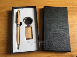 Wooden Pen and Keyholder Set