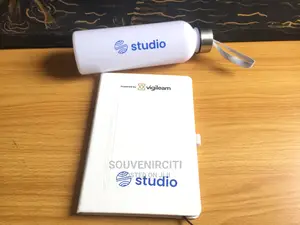 Notepad and Water Bottle Gift Set