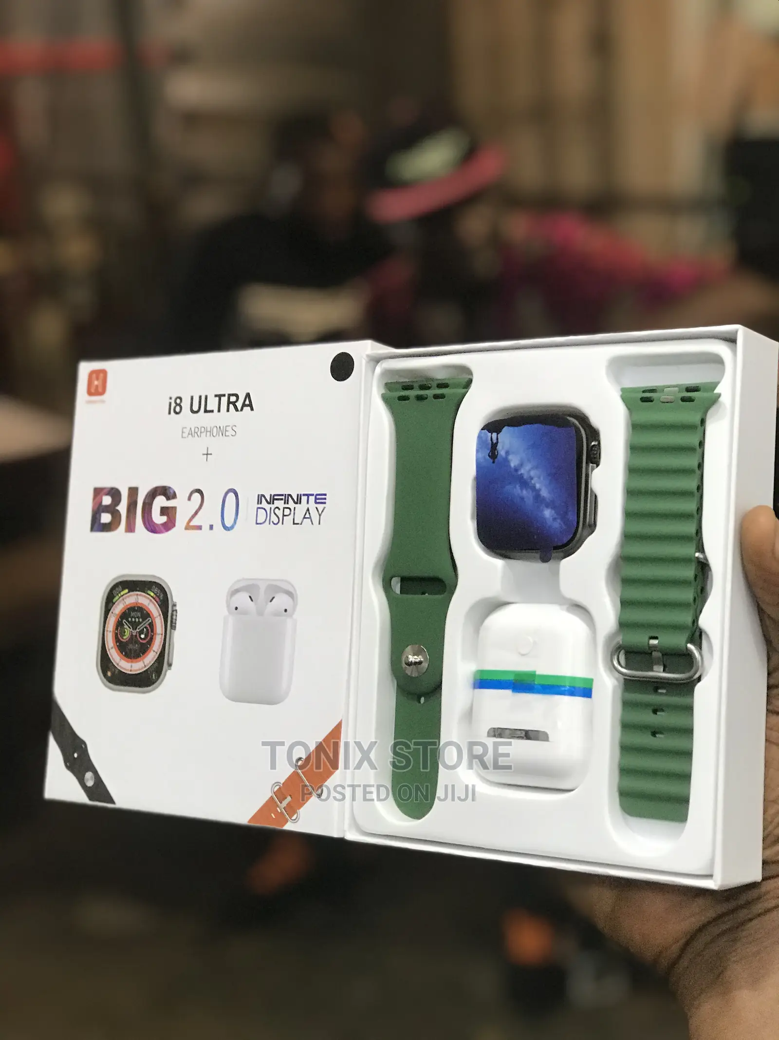 Ultra 8 Smartwatch With Earpod and Double Strap