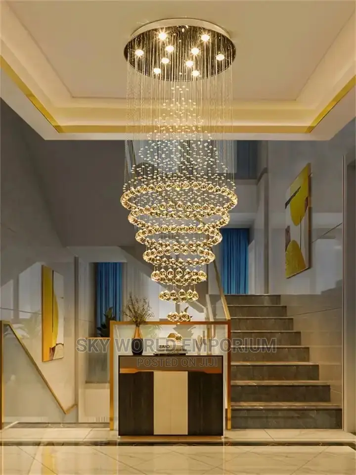 Duplex Crystal Raindrops Chandelier