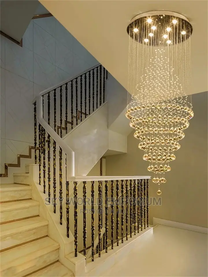 Duplex Crystal Raindrops Chandelier