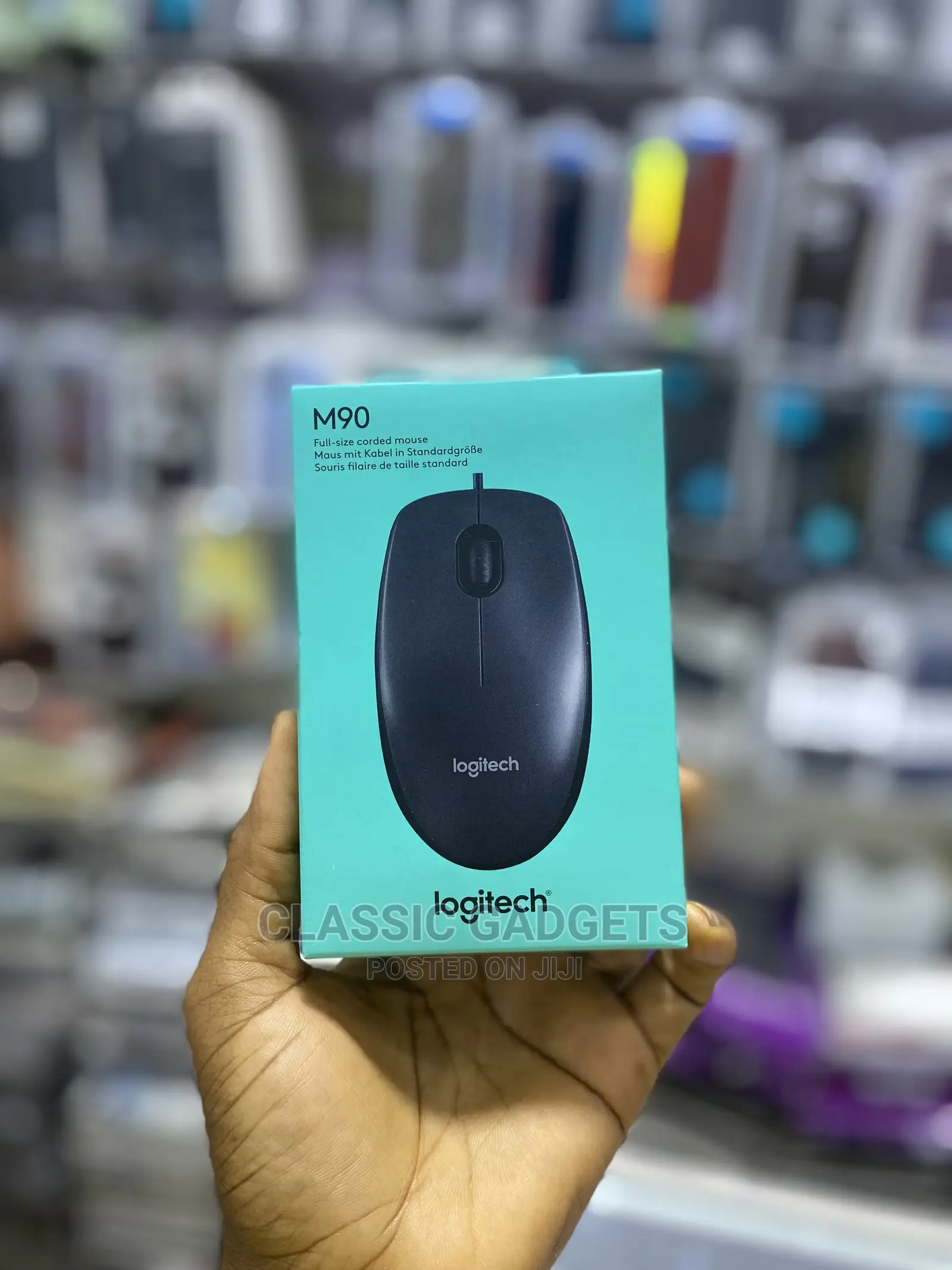 Logitech M90 Full Size Corded Mouse