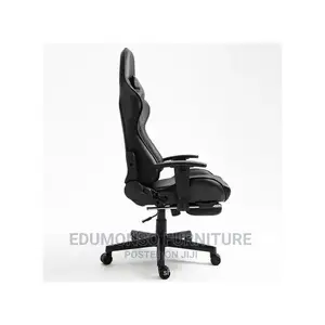 Gaming Chair With Footrest and Lumbar Support