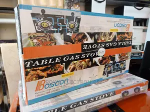 Very New Boscon Glass Top Double Burner Gas Cooker